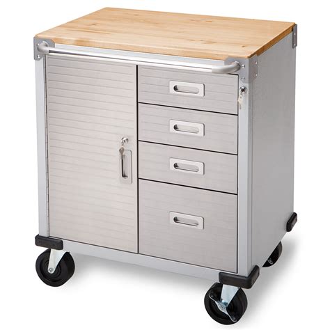 seville rolling cabinet with drawers